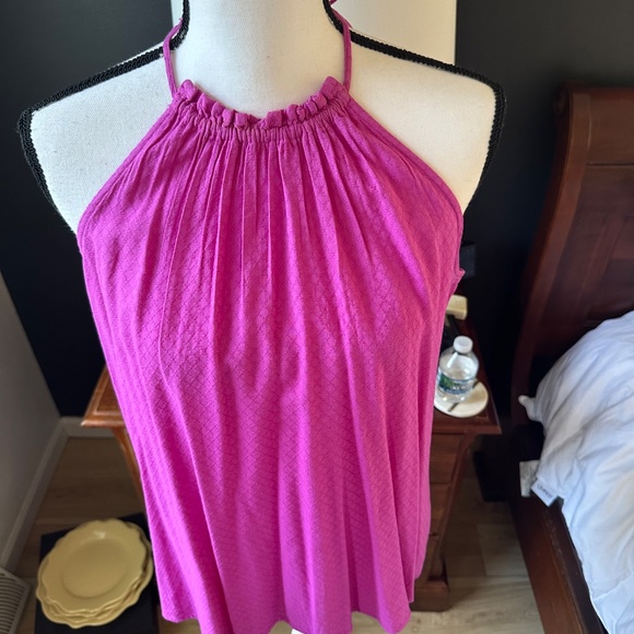 Pink Fuchsia sleeveless halter neck top - Size S - Picture 2 of 5